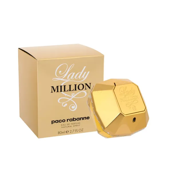 PACO RABANNE – Lady Million: Simbol zlata, moči in zapeljive elegance 6 Economic parfumi - parfum Odkrijte svet PACO RABANNE – Lady Million, parfuma, ki združuje zlato, moč in zapeljivost. Spoznajte zgodbo, dišavne note in razloge, zakaj ta ikonična dišava simbolizira samozavest in uspeh.