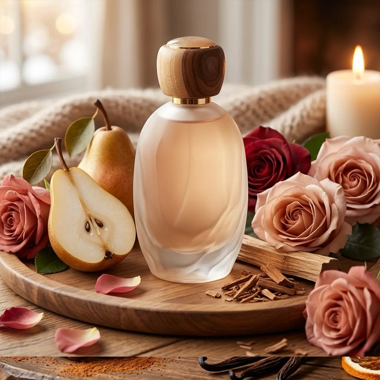 Parfum navdihnjen po Amouage Guidance: hruška, vrtnica in sandalovina