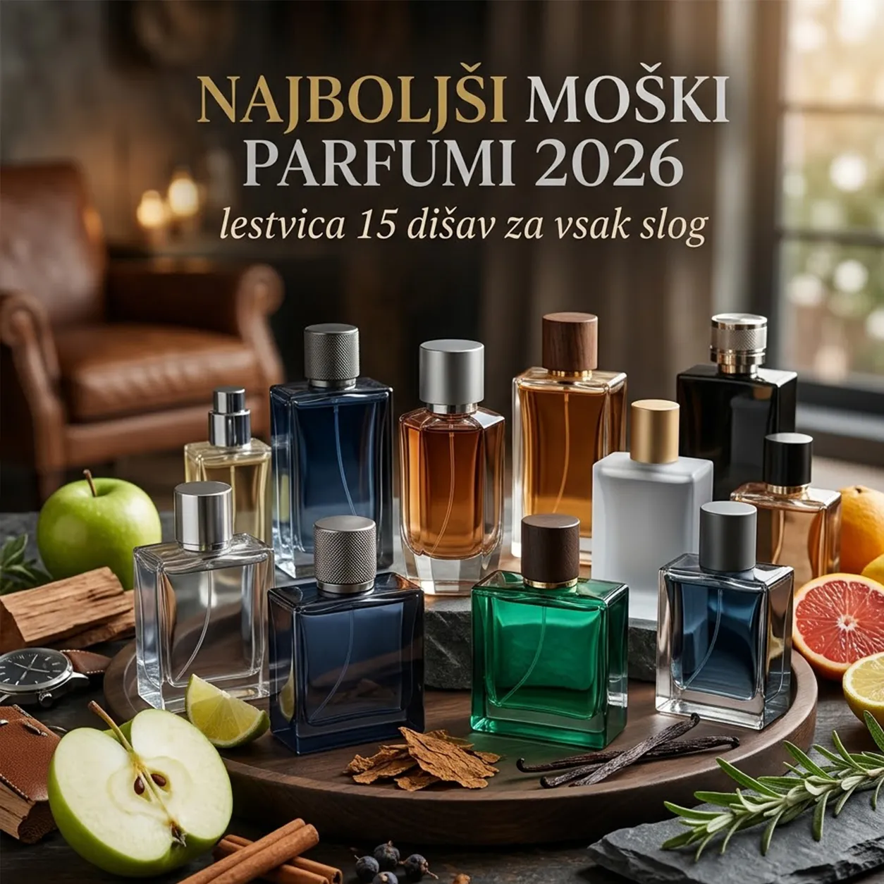 Najboljši moški parfumi 2026: lestvica 15 dišav za vsak slog